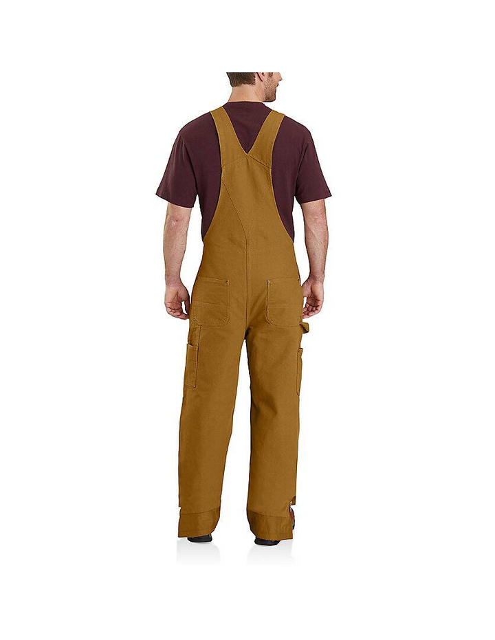 104031 Men's Insulated Bib Overall - Loose Fit - Duck - 3 Warmest Rating