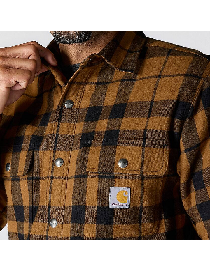 107017 Relaxed Fit Flannel Sherpa-Lined Shirt Jac