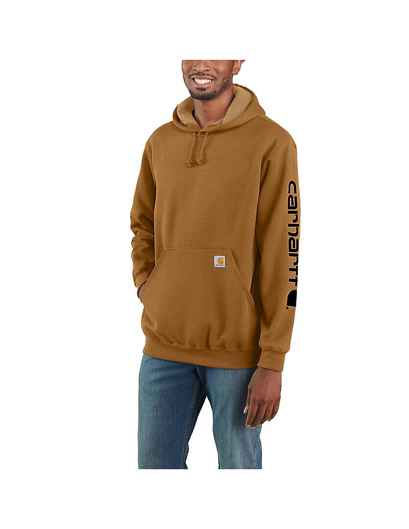 K288 LOOSE FIT MIDWEIGHT LOGO SLEEVE GRAPHIC HOODIE *