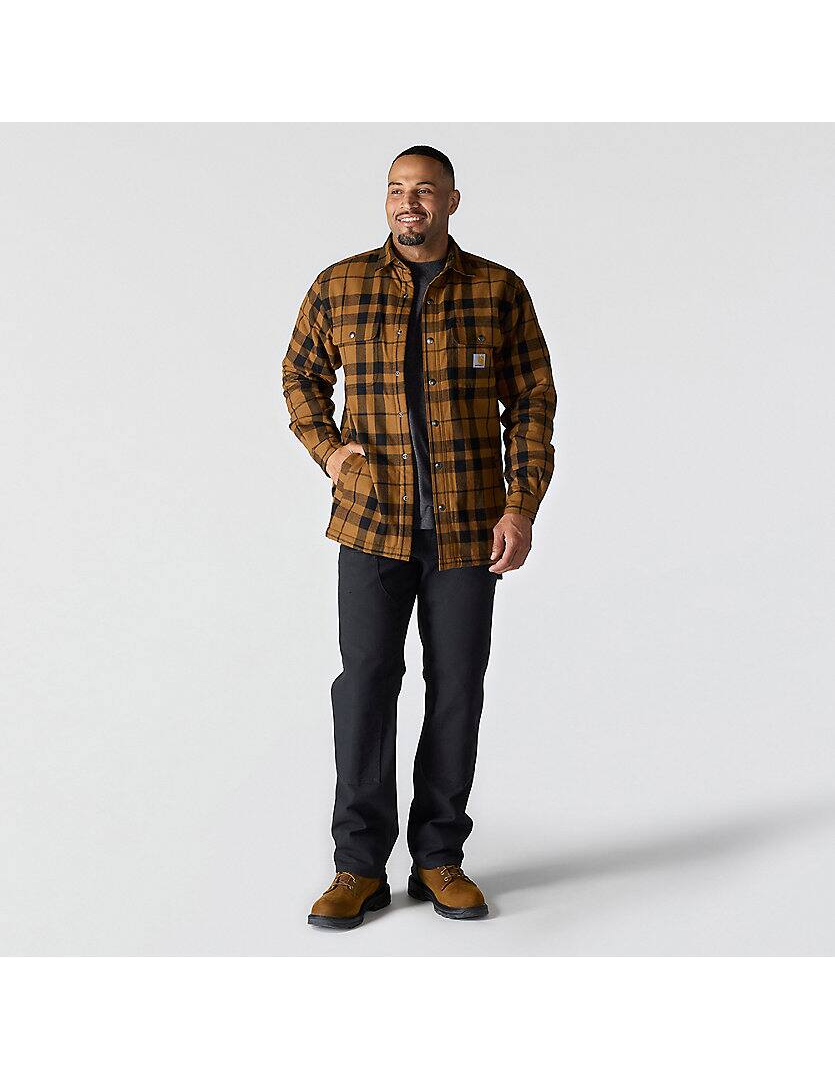 107017 Relaxed Fit Flannel Sherpa-Lined Shirt Jac