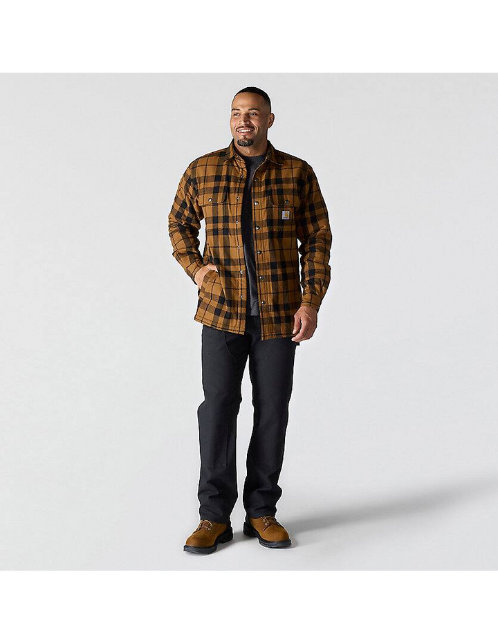 107017 Relaxed Fit Flannel Sherpa-Lined Shirt Jac