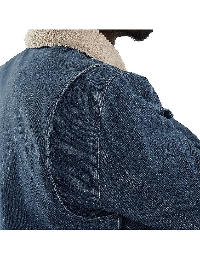106323 Relaxed Fit Denim Sherpa-Lined Jacket - 2 Warmer Rating