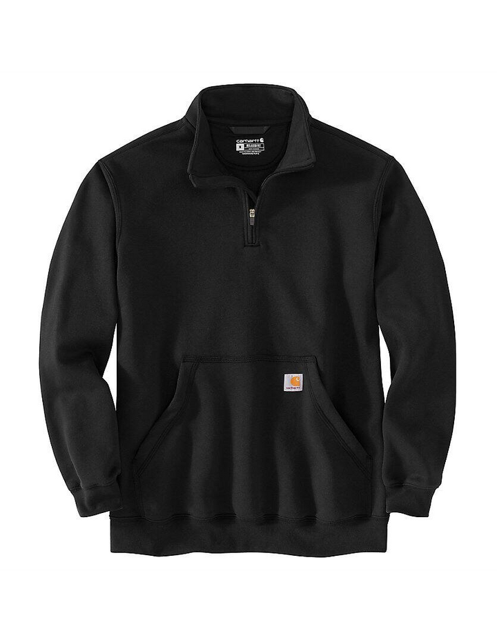 105294 Loose Fit Midweight Quarter-Zip Mock-Neck Sweatshirt