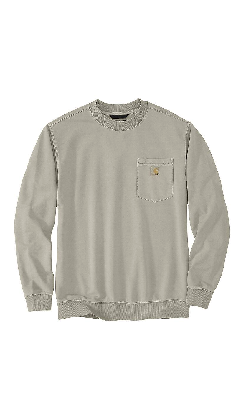 106853 Relaxed Fit Midweight Garment Dye French Terry Crewneck Pocket Sweatshirt