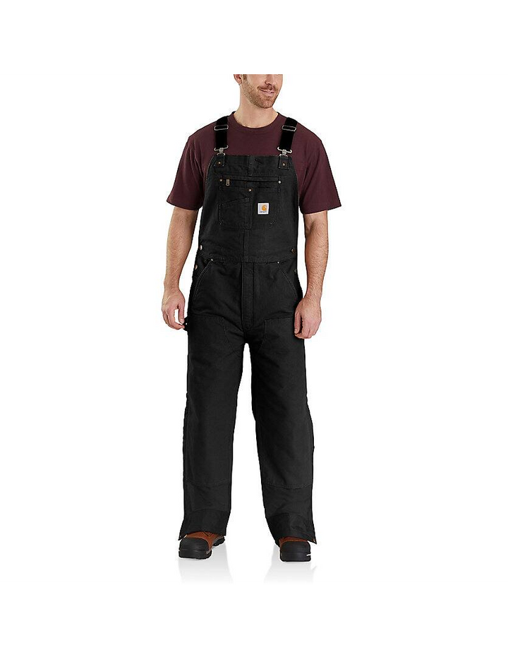 104031 Men's Insulated Bib Overall - Loose Fit - Duck - 3 Warmest Rating