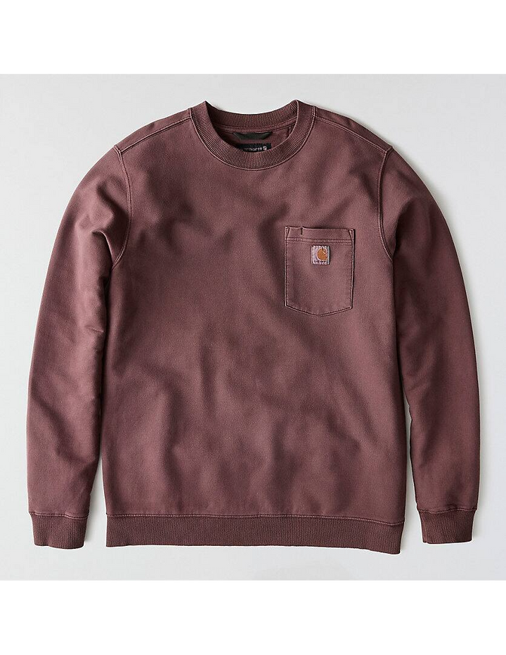 106853 Relaxed Fit Midweight Garment Dye French Terry Crewneck Pocket Sweatshirt