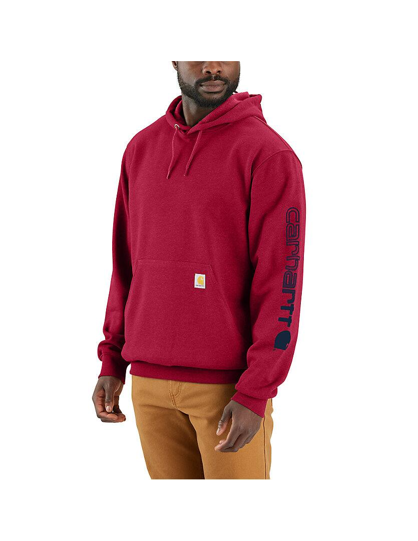 K288 LOOSE FIT MIDWEIGHT LOGO SLEEVE GRAPHIC HOODIE *