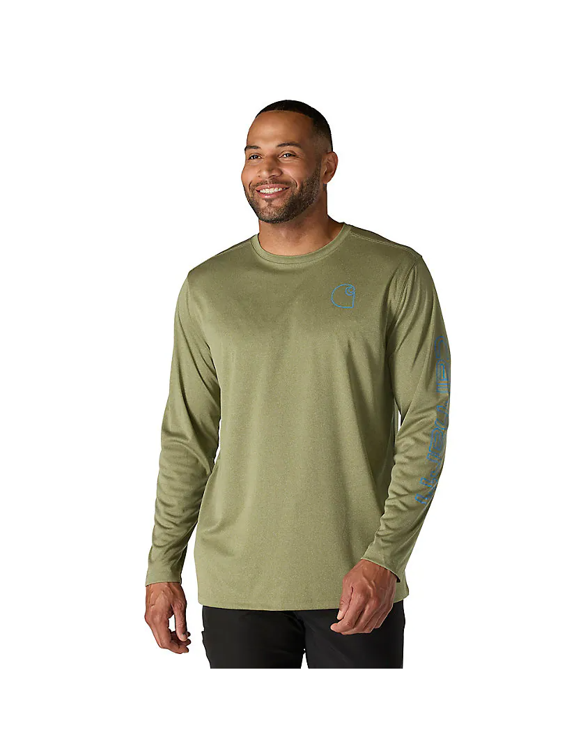 Force Sun Defender™ Lightweight Long-Sleeve Logo Graphic T-Shirt