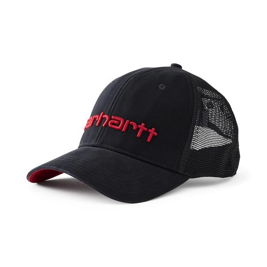 Canvas Mesh-Back Logo Graphic Cap