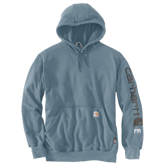 FLAME-RESISTANT CARHARTT FORCE® LOOSE FIT MIDWEIGHT HOODED LOGO GRAPHIC HOODIE
