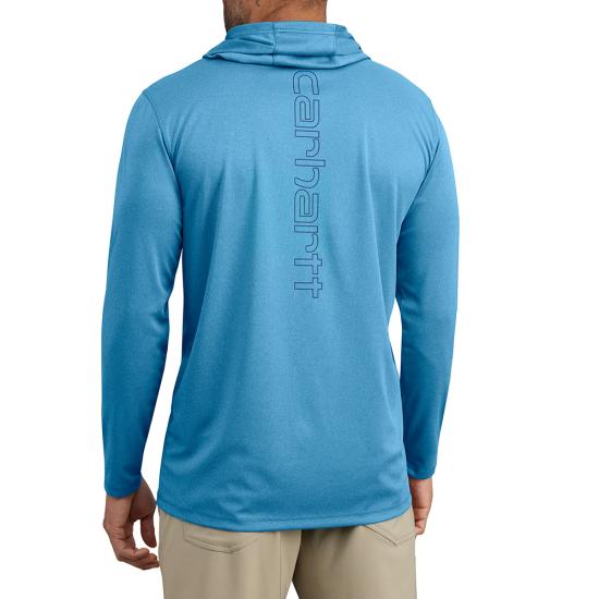 Force Sun Defender™ Lightweight Long-Sleeve Hooded Logo Graphic T-Shirt