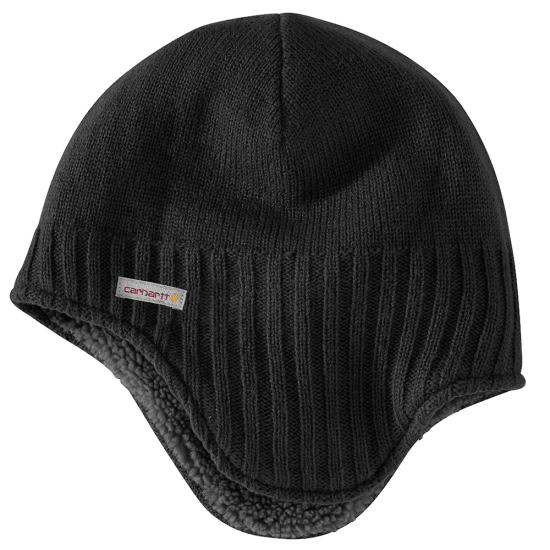 106390 - Knit Sherpa Lined Earflap Hat