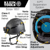 Safety Helmet, Premium KARBN™ Pattern, Vented, Class C, Headlamp