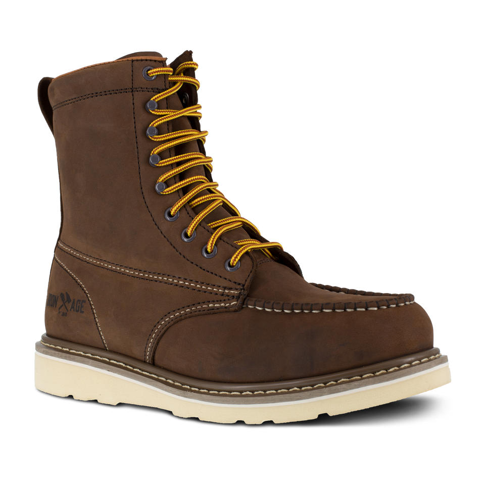 Reinforcer Men's Brown 8" Wedge Work Boot