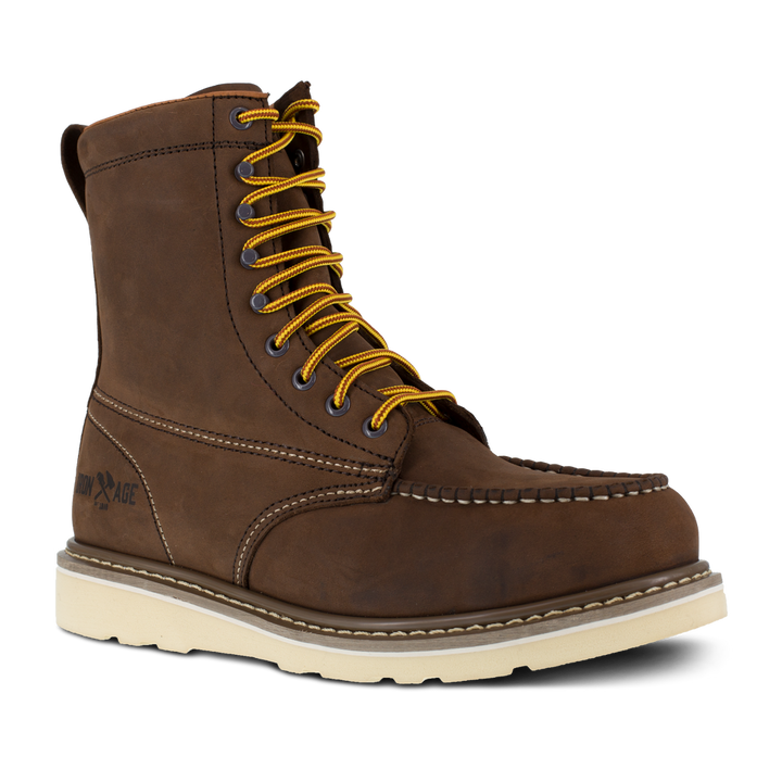 Reinforcer Men's Brown 8" Wedge Work Boot